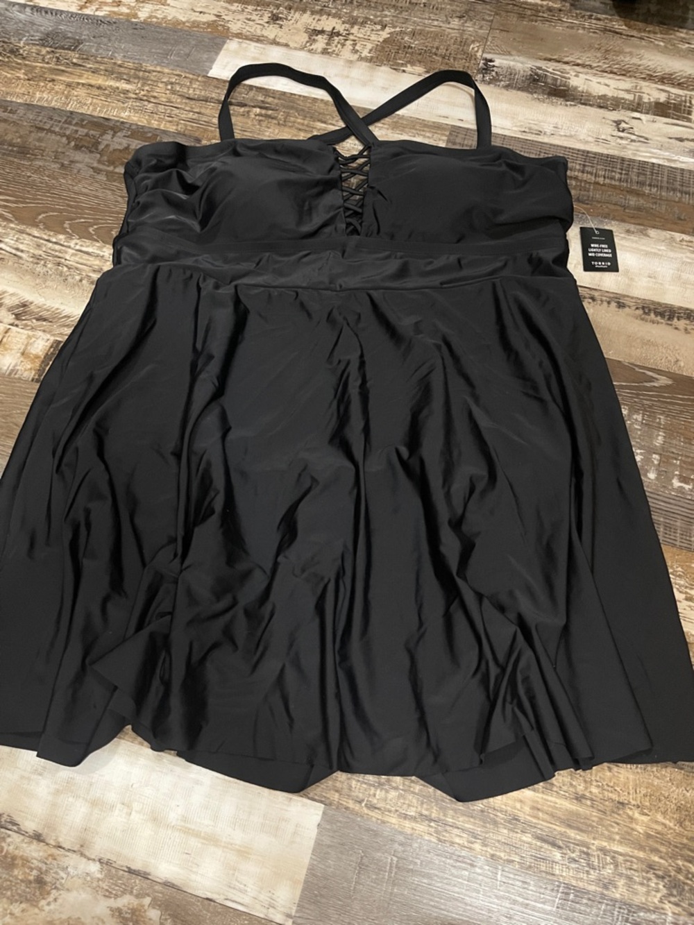 torrid Black Crisscross Back Swimsuit BNWT